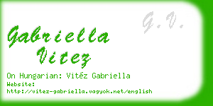 gabriella vitez business card